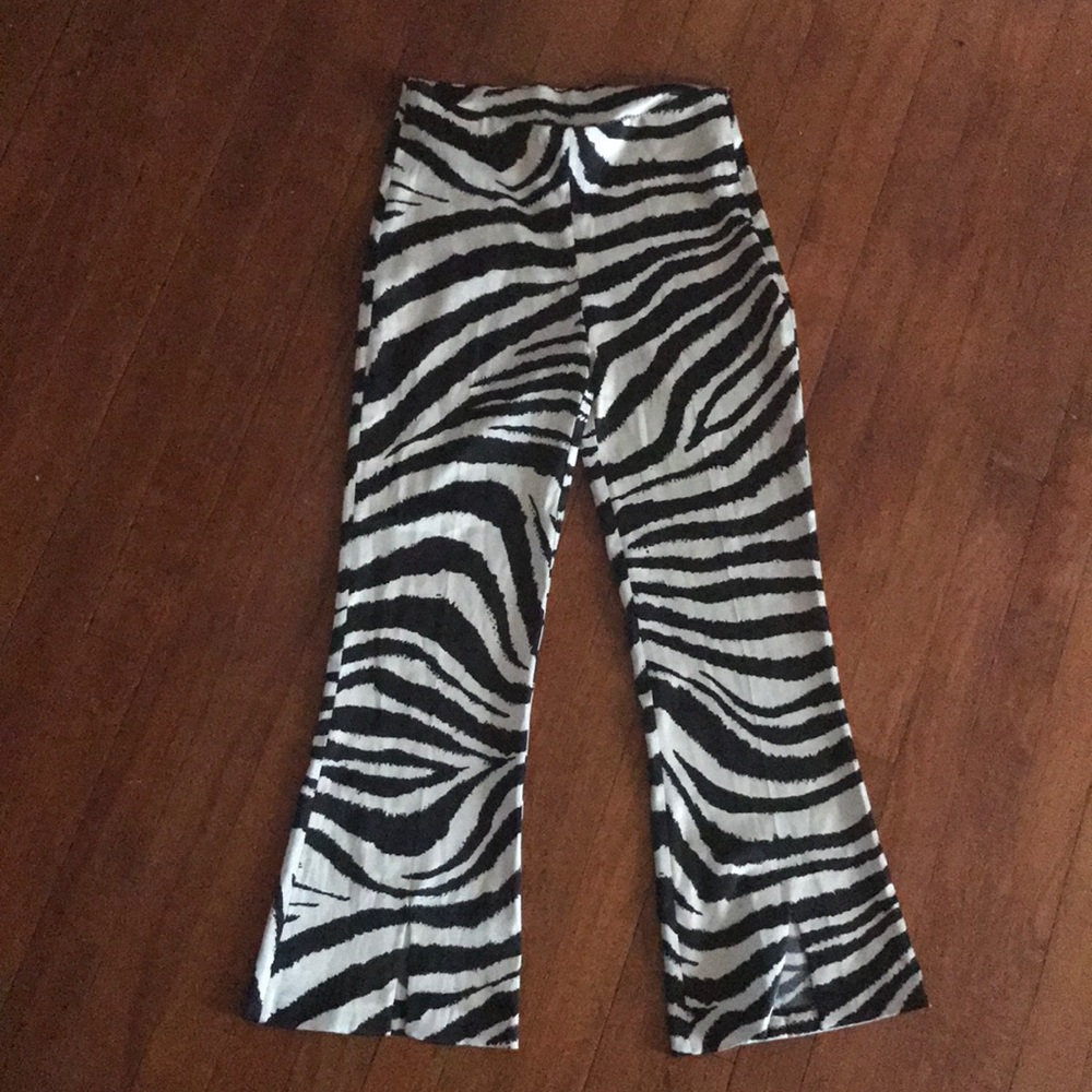 Zebra Capri pants